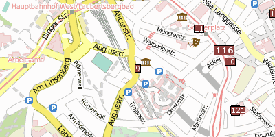 Alexanderturm  Stadtplan