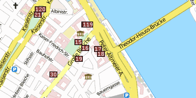 Stadtplan Deutschhaus Mainz