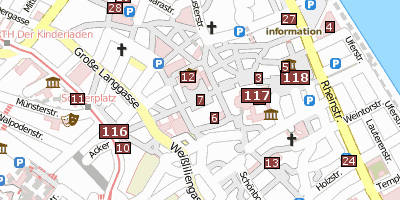 Stadtplan Gutenberg-Denkmal  Mainz