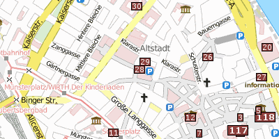 Heiligtum der Isis und Mater Magna  Mainz Stadtplan