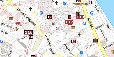 St. Johannis  Mainz Stadtplan